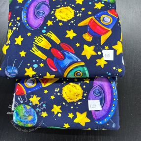 Stoffreste Sommersweat digital print 0345