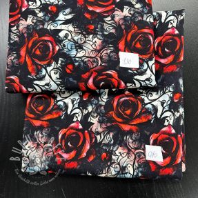 Stoffreste Sommersweat digital print 0346