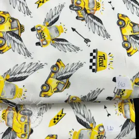Stoffreste Sommersweat digital print 0353