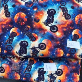 Stoffreste Sommersweat digital print 0354