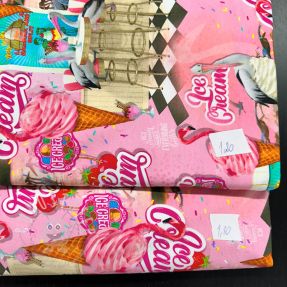 Stoffreste digi print jersey 2176