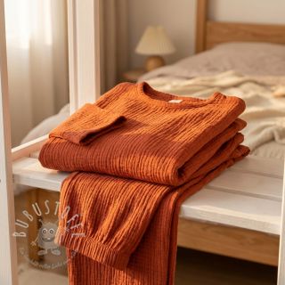 Double gauze/musselin terra