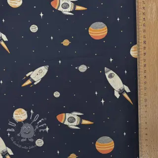 Baumwollstoff Space digital print