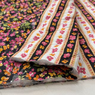 Baumwollstoff VOILE STEPPED Ophelia flower digital print