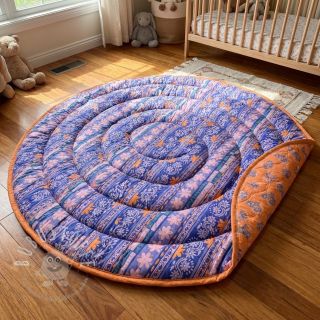 Baumwollstoff VOILE STEPPED Daria flower purple digital print