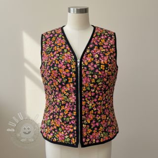 Baumwollstoff VOILE STEPPED Ophelia flower digital print