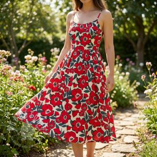 Baumwollstoff SATIN Flower Kala offwhite