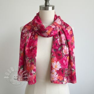 Baumwollstoff VOILE Tanja flowers digital print