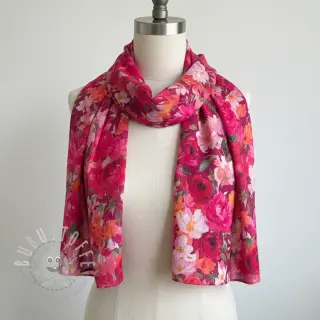 Baumwollstoff VOILE Tanja flowers digital print