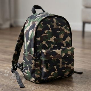 Baumwollstoff Camouflage green digital print