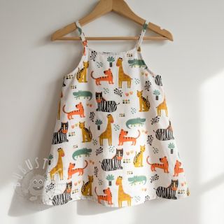 Baumwollstoff Safari time offwhite digital print