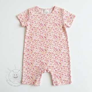 Baumwollstoff Fine flowers pink