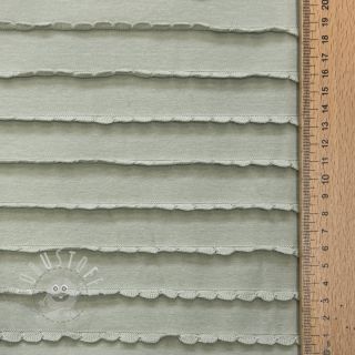 Jersey RUFFLES sage