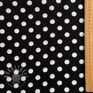 Viskosestoff RADIANCE Polka dot black