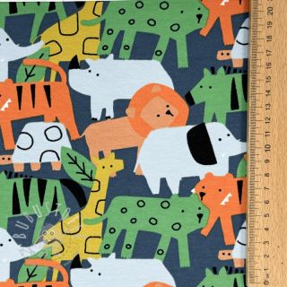 Sweatstoff Animaland petrol