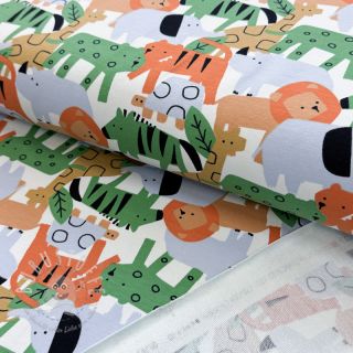 Sweatstoff Animaland white