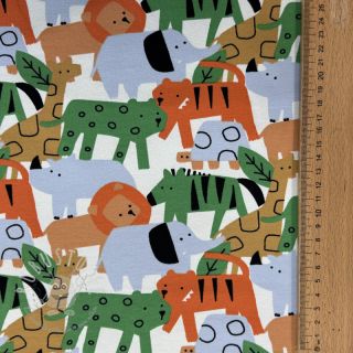 Sweatstoff Animaland white