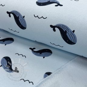 Sweat kuschel JOGGING Whales blue