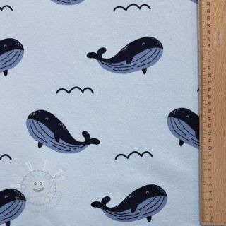 Sweat kuschel JOGGING Whales blue