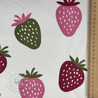 Sweat kuschel JOGGING Strawberries ecru