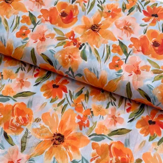 Baumwollstoff VOILE Sarah flowers digital print