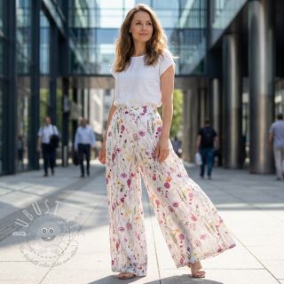 Baumwollstoff VOILE Emily flowers digital print