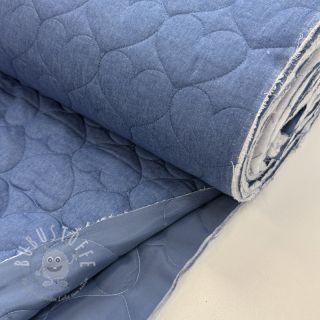 Steppstoffe DENIM Hearts