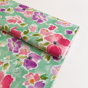 Viskosestoff ECOVERO Flowers design B digital print