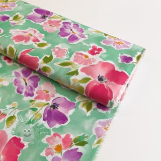 Viskosestoff ECOVERO Flowers design B digital print