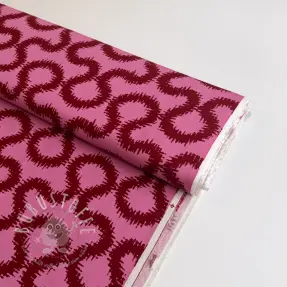 Viskosestoff STRETCH Abstract pink