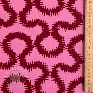 Viskosestoff STRETCH Abstract pink
