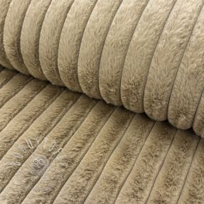 Kunstfell Stripes Luxe beige