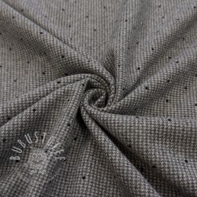 Damenkostümstoff PIED DE POULE BRUSHED Studs