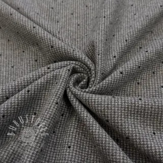 Damenkostümstoff PIED DE POULE BRUSHED Studs