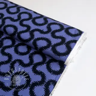 Viskosestoff STRETCH Abstract blue