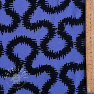 Viskosestoff STRETCH Abstract blue