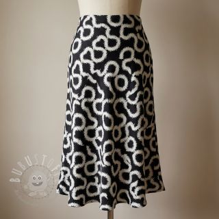 Viskosestoff STRETCH Abstract black