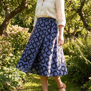 Viskosestoff STRETCH Abstract blue