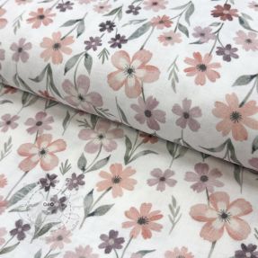 Double gauze/musselin Flowers Jana digital print