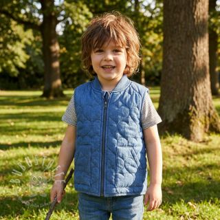 Steppstoffe DENIM Hearts