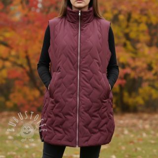 Steppstoffe ZIG ZAG aubergine