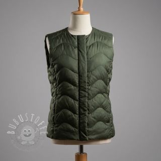 Steppstoffe ZIG ZAG army green