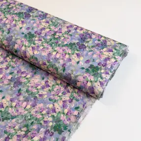 Viskosestoff SATIN Flowers Jamie digital print