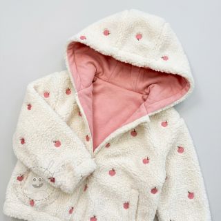 Mantelstoff TEDDY JACQUARD EMBROIDERY Patches