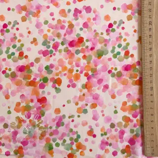 Viskosestoff SATIN Dots digital print