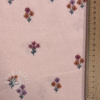 Baumwollstoff FLANNEL Flowers light pink