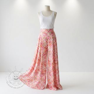 Viskosestoff SATIN Dots digital print