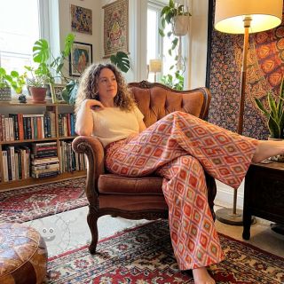 Viskosestoff RADIANCE Abstract orange digital print