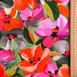 Viskosestoff ECOVERO Flowers multi digital print