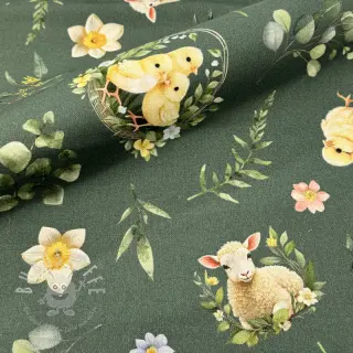 Dekostoff Bohemian Easter Mood digital print